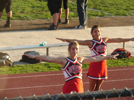 My freshmen cheerleader