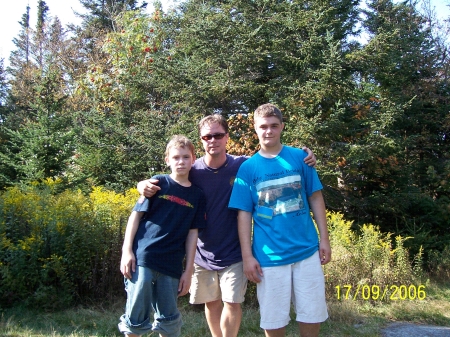 my husband and two of three sons