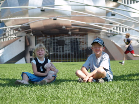 Cody & Charlotte at Millenium Park, Chicago