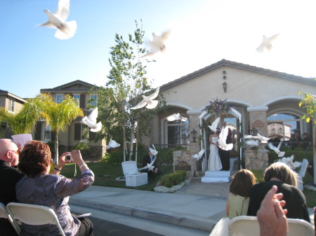 Release of White Doves May 3, 2008