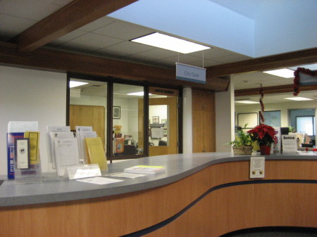  historian desk in the city clerk office