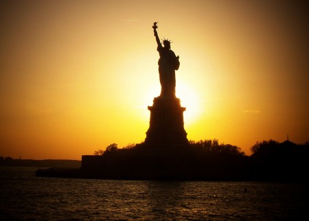 The Statue of Liberty - Sunset