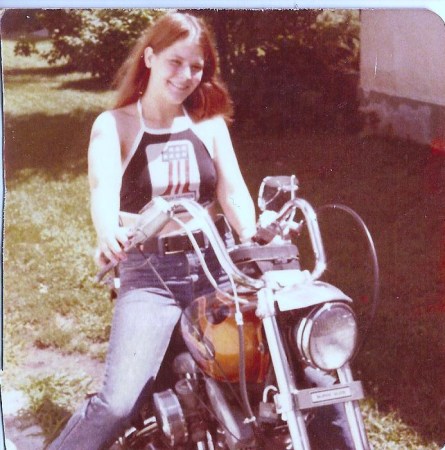 me 1978 001on mark's motorcycle
