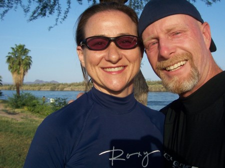 Me & my man at the river May 2007