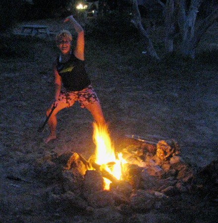 Fire dancing