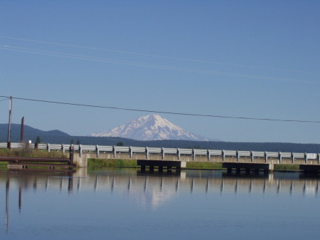 Mt. Shasta from the Fall River while trout fishing