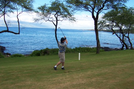 Golfing in Maui