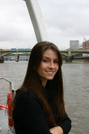 Danielle on the river Thames