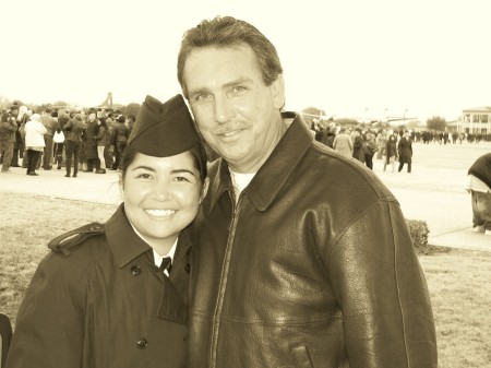 Tracie & Dad BMT Graduation 1/08