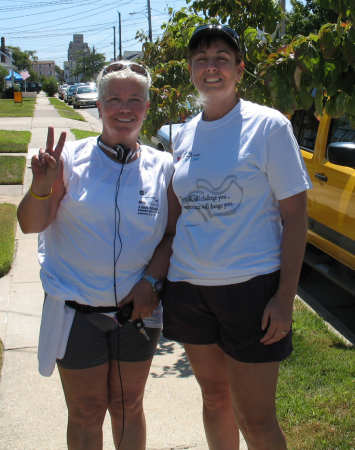 Training for the MS Challenge Walk w/my neighbor who has MS