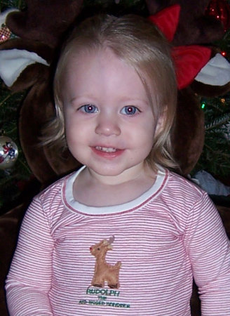 Katie Grace,  Christmas '06  17 months