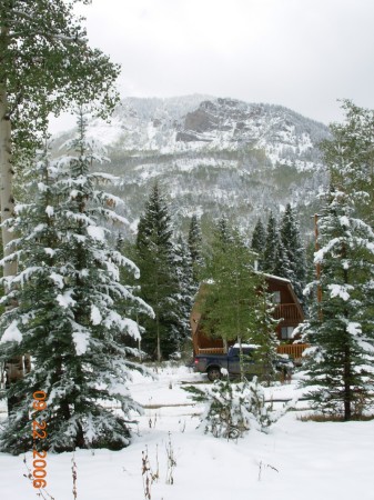 Front of Utah cabin