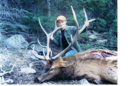 My youngest Ray and his first bull