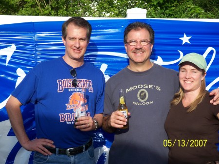My husband Craig (on left) with friends