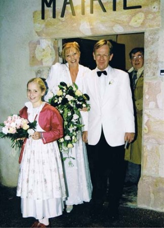 Our wedding in 2000 in the 12th century village gate