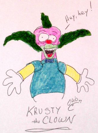 Krusty the Clown from the Simpsons.