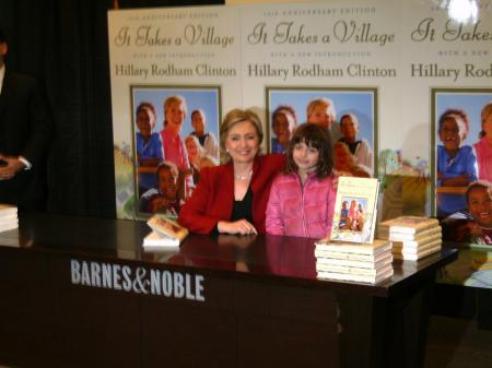 Hillary Rodham Clinton and Samantha (my daughter)