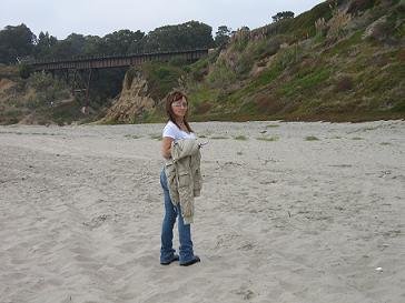 Laura at the beach