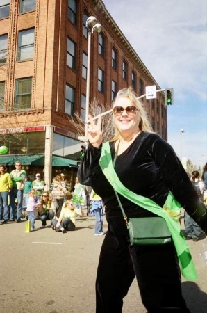 Marching in the Saint Patricks Day Parade for the Democrats