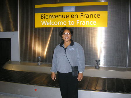 Sandra entering Paris