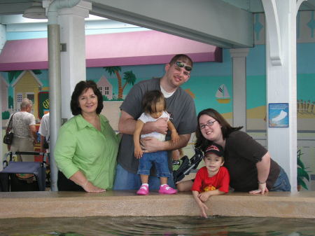 Sea World with my daughter and son-in-law and grandkids