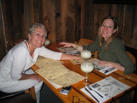 Me with my daughters in Prescott dining (of course)