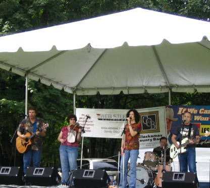 With Blue Lightning at Mt. Hood Festival, 2006