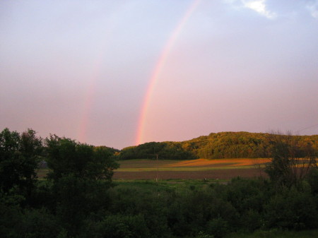 Double Rainbow at the Farm