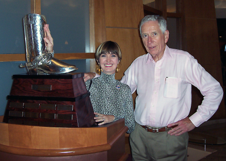 Drayton McLain, Astros Owner with the Silver Boot Trophy '06.