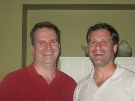 husband (L) with one of his brothers