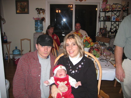 Dad, Mom and Tanner 1st Xmas 2005