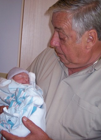 Grandpa with new grandson