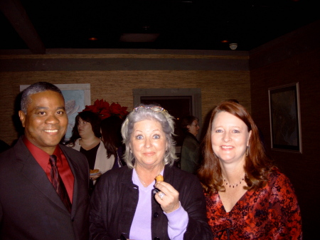 Evie and I with Paula Dean