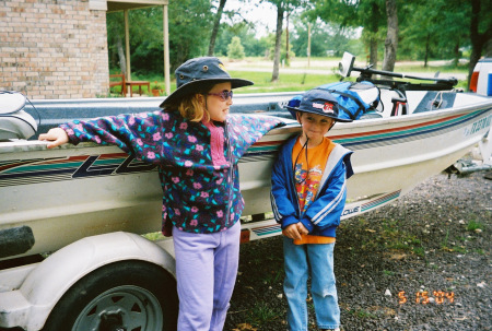 Justin and Emily ready to fish.