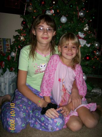 Ryann & Becca Christmas Photo 2007