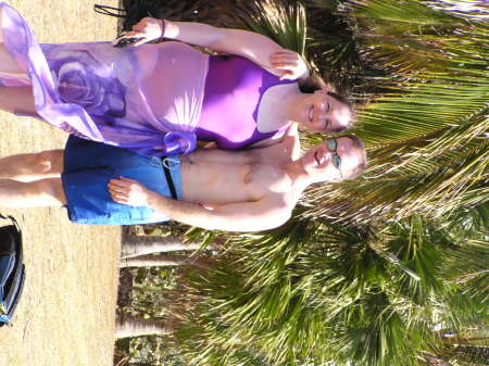 the new hubby and  I in Cuba