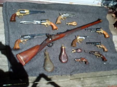 Black powder fire arms collection