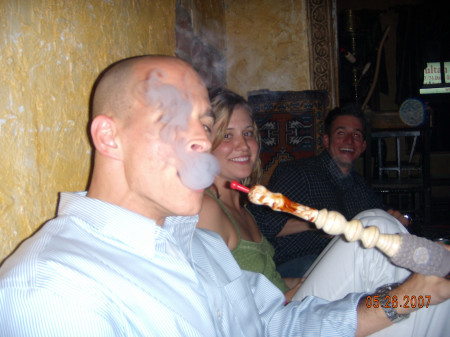 Smoking the hooka in Turkey (strawberry tobacco if u were wondering)