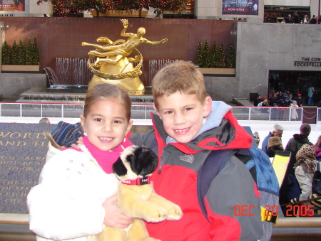 Baylor & Karli at Rockefeller Center 2005
