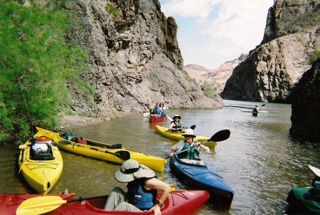 Kyaking Black Canyon on the Colorado River