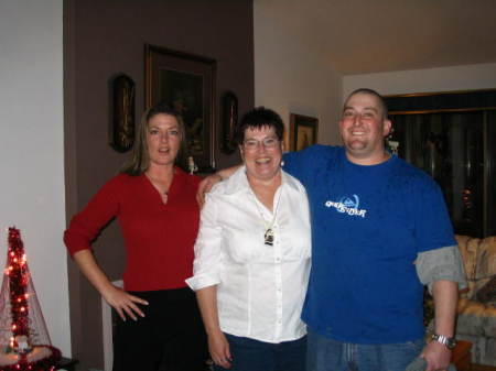 Christmas 2006 - Me, Mom and my brother Tony