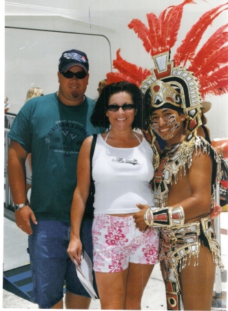 My husband and I in Cozumel