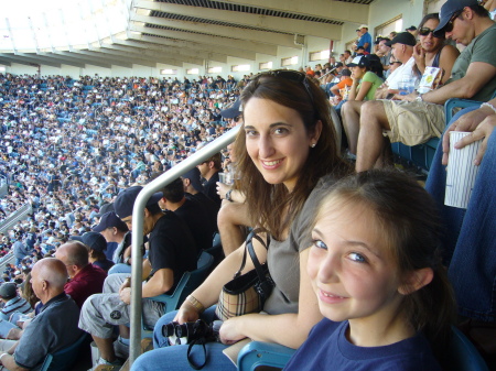 Stacie and Julia at Yankee Stadium