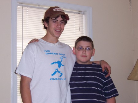 My Nephew Trevor (RIP) and Gabe (my son)