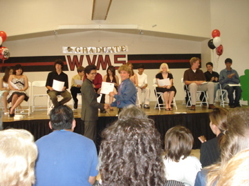 Sean's graduation from Middle School