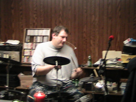 DRUMMING AT THE SHOP