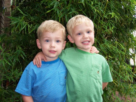 My boys, Townes and Carson