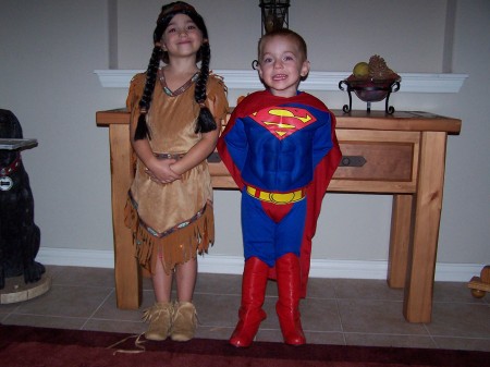 Hallowe - Pocahontas and SuperBoy