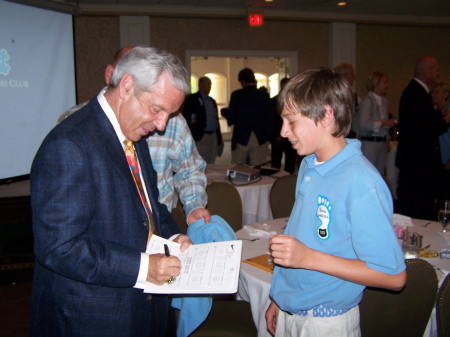 Thomas with Roy Williams at Luncheon April 2007