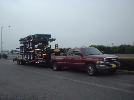 An average load of trailers.